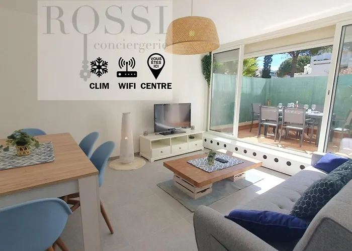 T3 Double Terrasses Clim Wifi En Centre-Ville - Rossiconciergerie - Linge Inclus